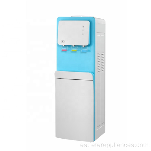 enfriador de agua de bebida de enfriamiento eléctrico caliente y frío con gabinete